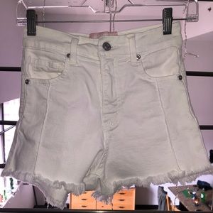 Revice Denim Venus Cuttoffs in Optic White